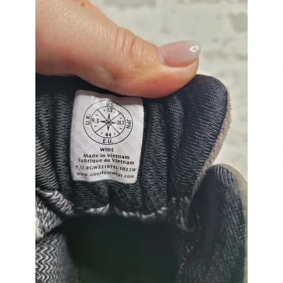 Men's 10.5 W Oboz Bridger Mid B-DRY Sudan Brown Leather Hiking Boots Waterproof - Picture 2 of 8